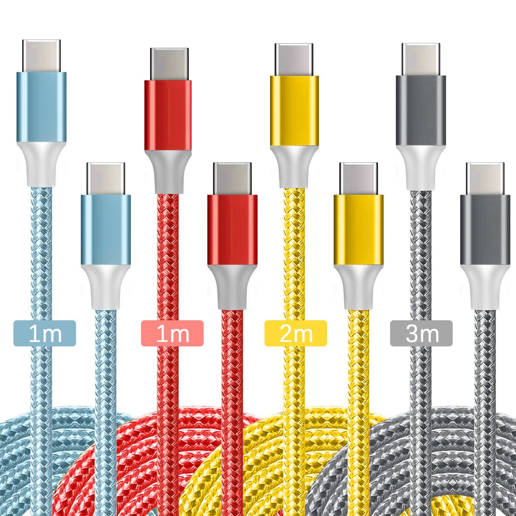 1m 2m Braided Extra Long Charger Cable For PS5 Controller USB-C Charging Lead