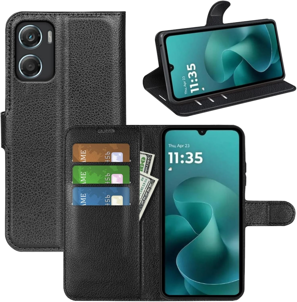 For Motorola Moto G06 Phone Case Leather Flip Shockproof Wallet Book Cover