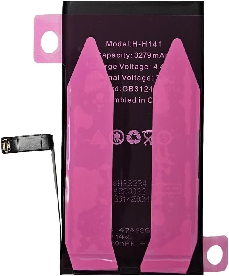 For iPhone 14 Battery Replacement 3279mAh Premium Quality+Adhesive Strips