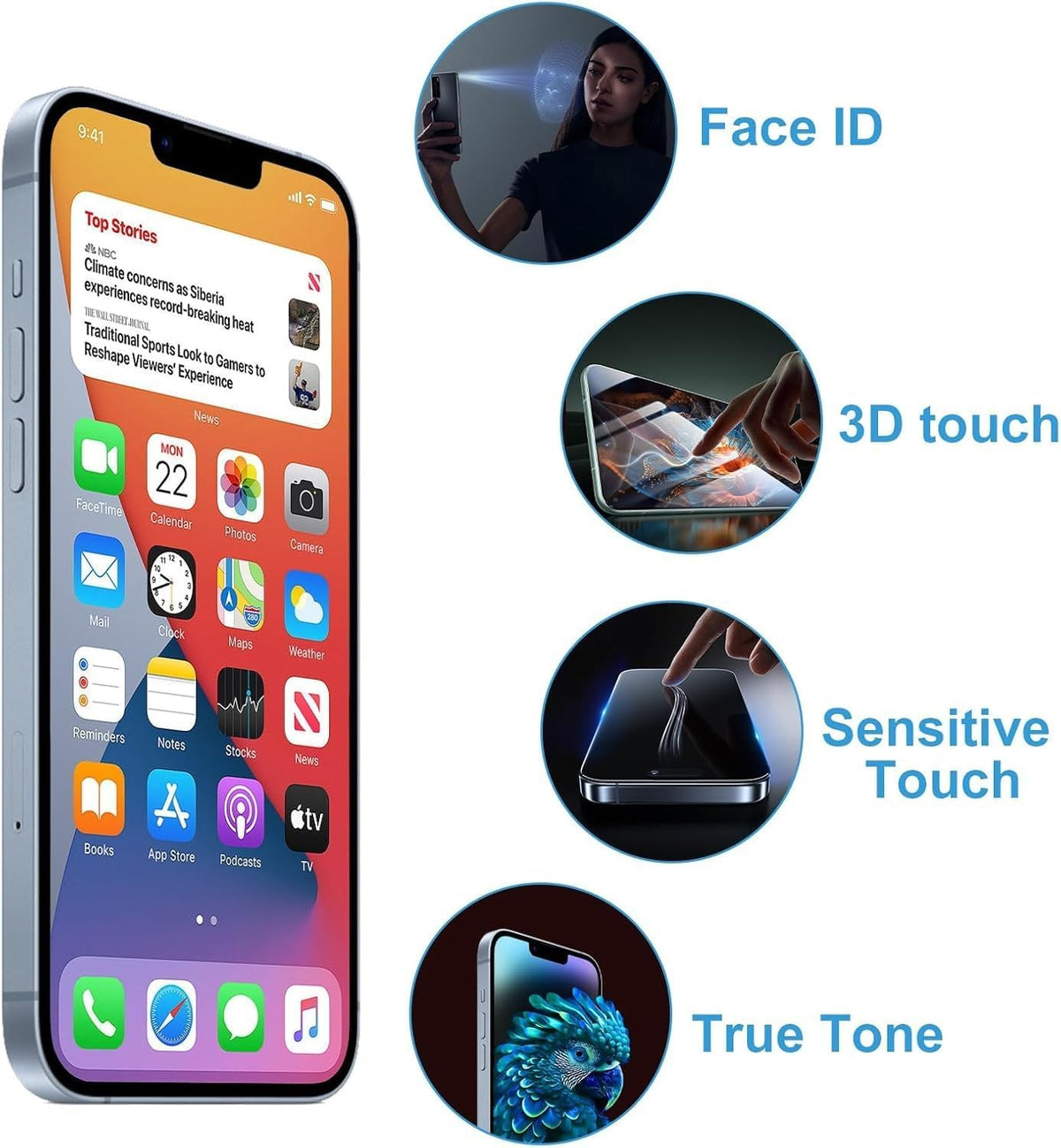 LCD For iPhone 14 Screen Replacement Digitizer Assembly HD Display For iPhone 14
