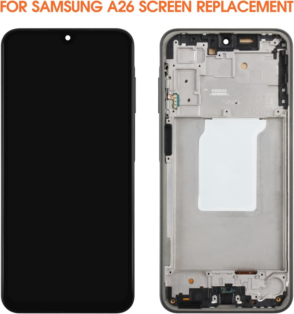 Samsung Galaxy A26 SM-A266E,A266E/DS, A266B INCELL LCD Display Touch Screen + Frame