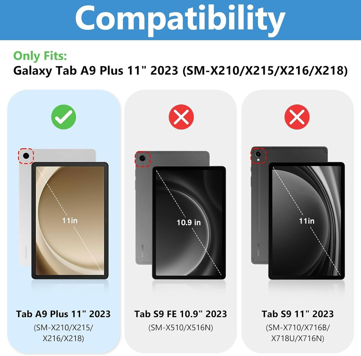 Tab A9+ glass