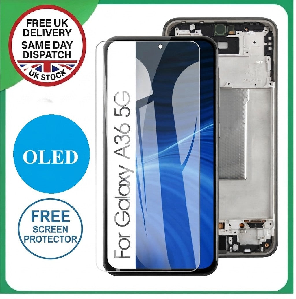 Samsung Galaxy A36 SM-A366B OLED LCD Screen Replacement+Finger Print-UK