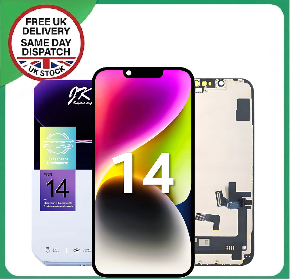 LCD For iPhone 14 Screen Replacement Digitizer Assembly HD Display For iPhone 14