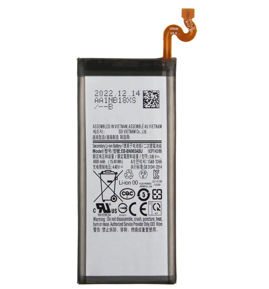 Battery For Samsung Galaxy Note 9 N960 EB-BN965ABU Replacement Internal Battery