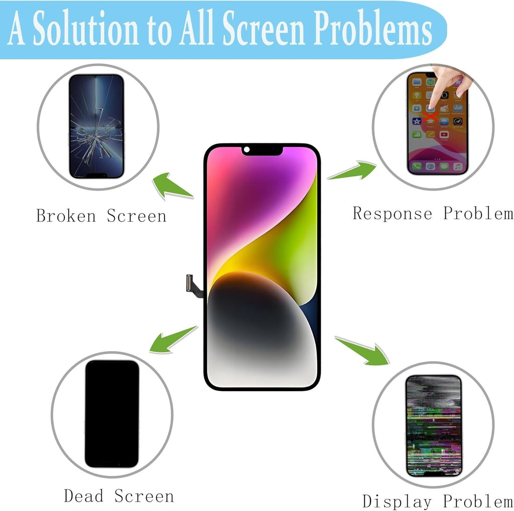 For iPhone 14 Plus Replacement Touch Display Digitizer Full HD JK Display INCELL