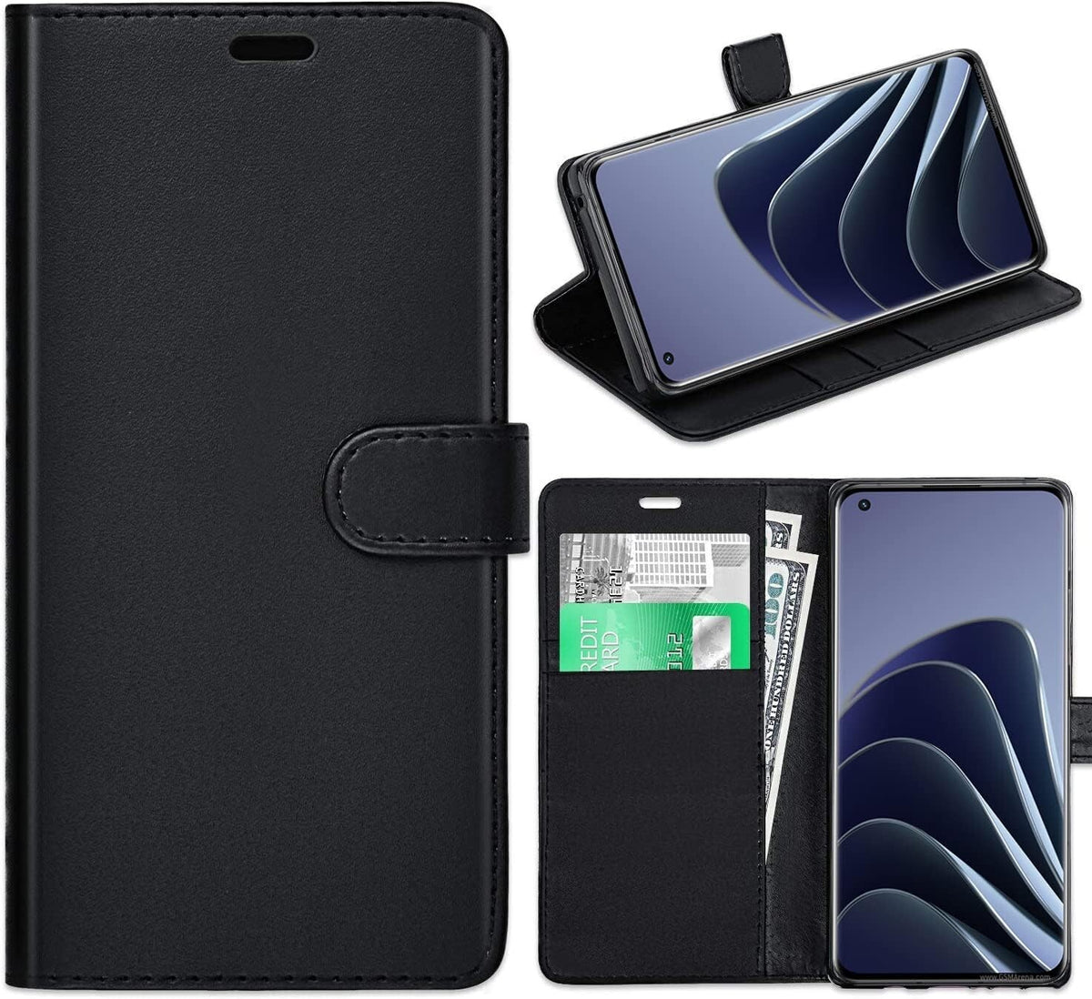 For OnePlus 10 PRO Leather Wallet Book Flip Stand View Case Cover