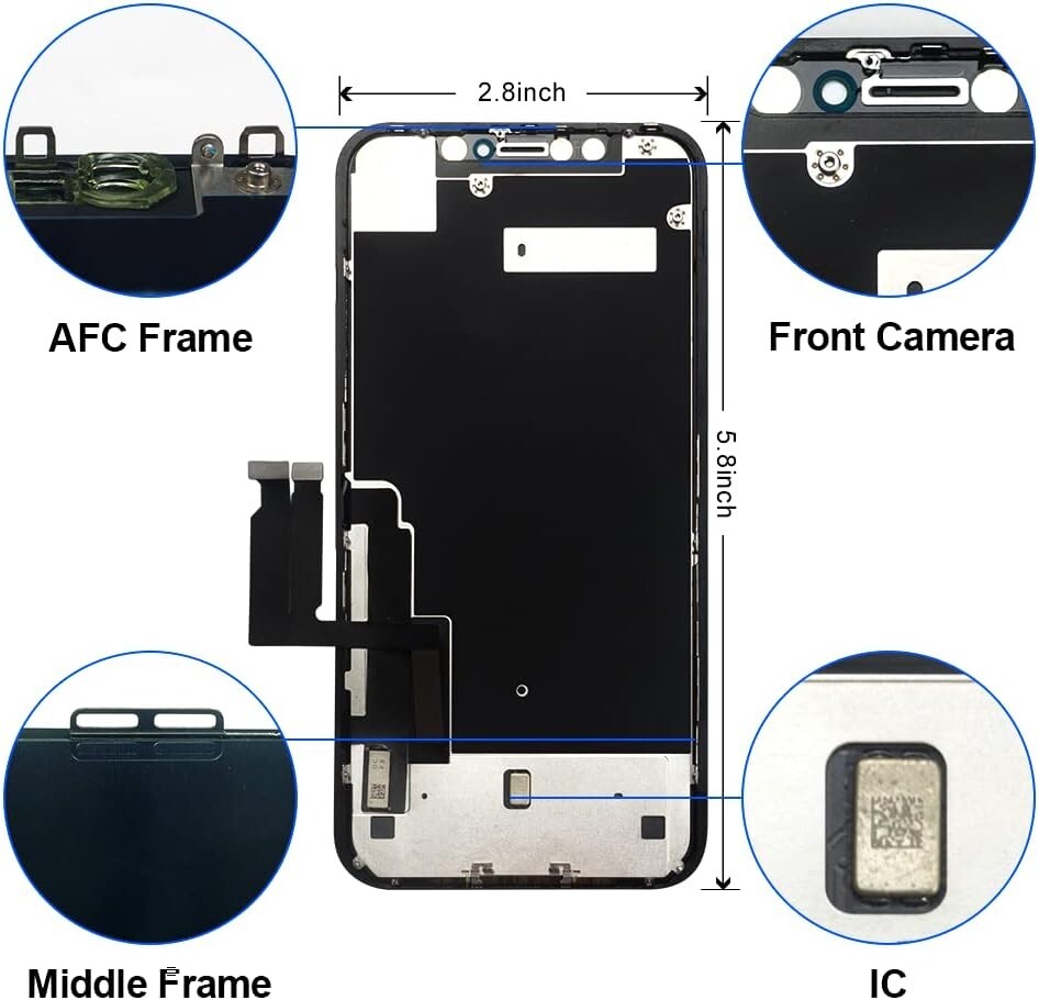 iPhone XR LCD Screen Replacement JK Display Assembly 3D Touch Digitizer