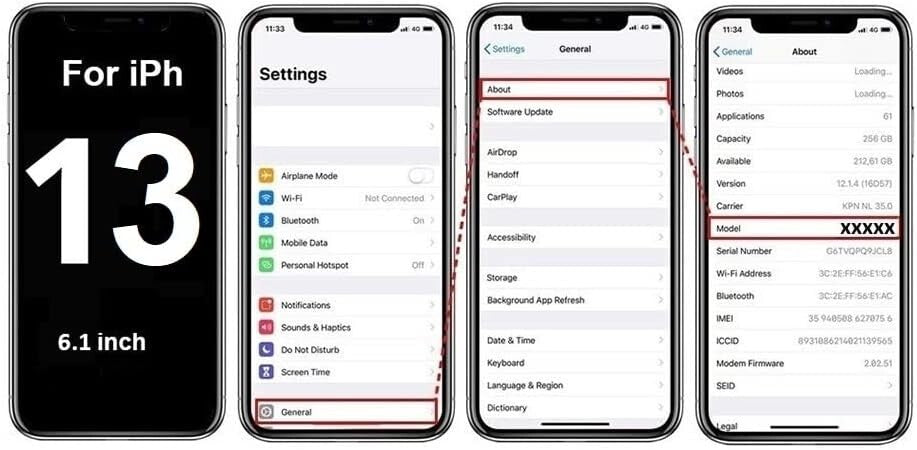 iPhone 13 battery detail
