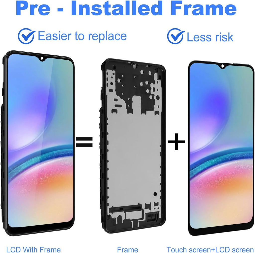For Samsung Galaxy A05s SM-A057F/DS LCD Display Screen Replacement+Frame OEM
