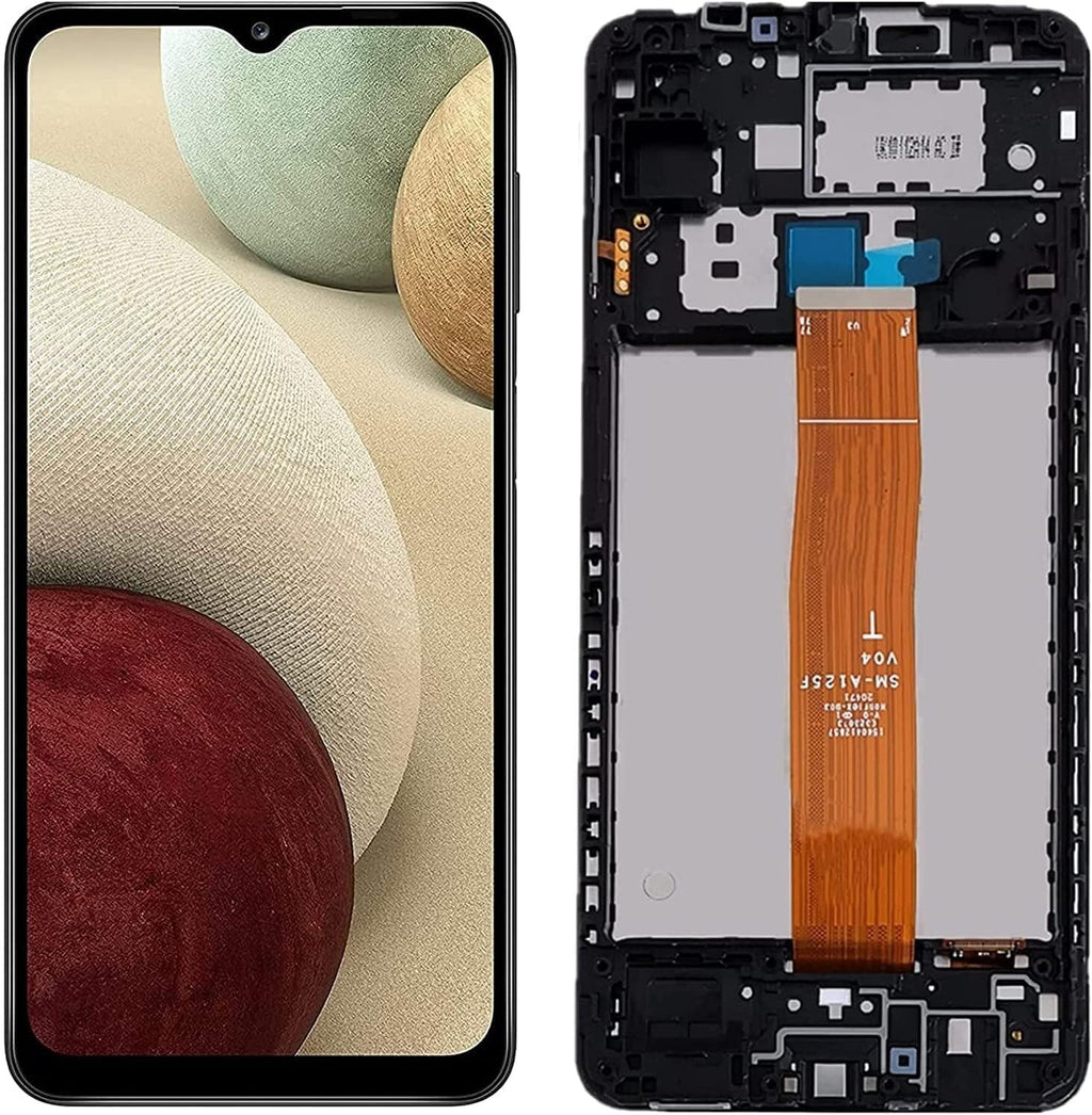For Samsung Galaxy A12 2020 SM-A125F LCD Display Screen Touch Digitizer+Frame