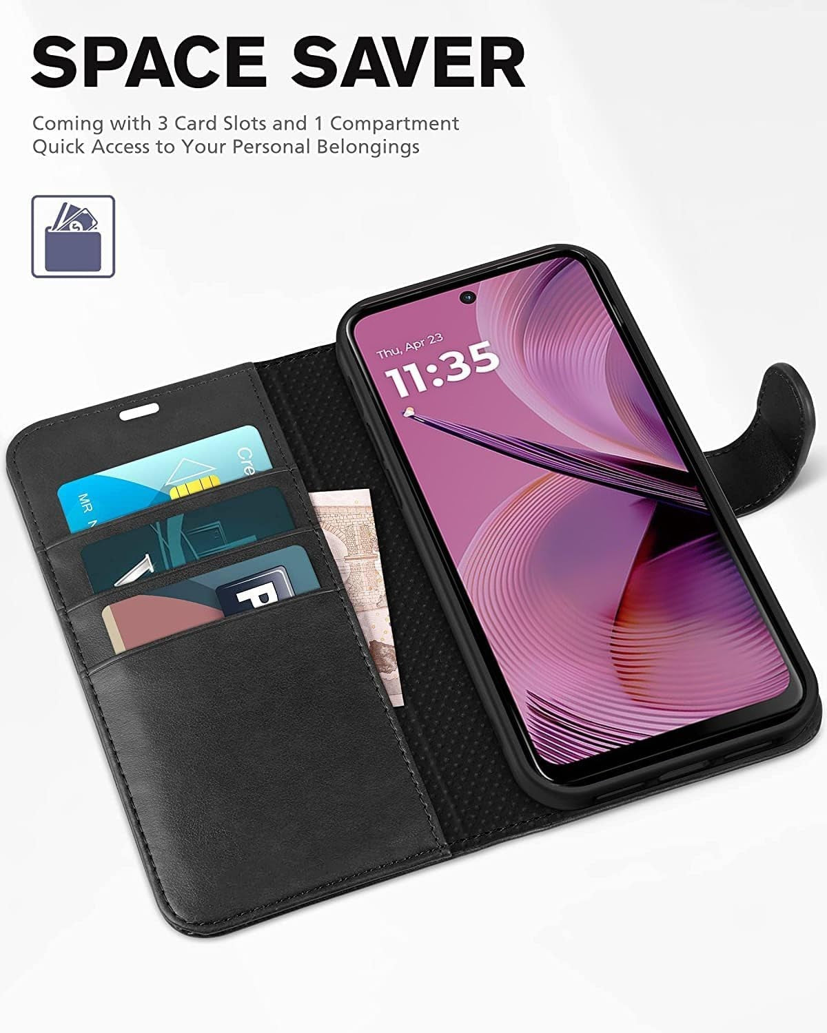 For Motorola Moto G86 5G Phone Case Leather Flip Shockproof Wallet Book Cover