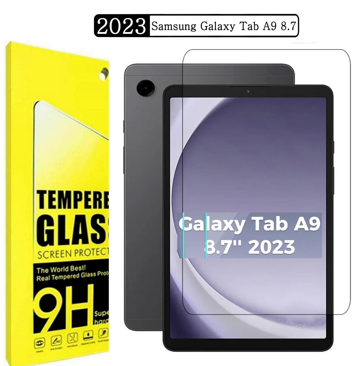 Samsung Galaxy Tab A9 8.7 tempered glass screen protector