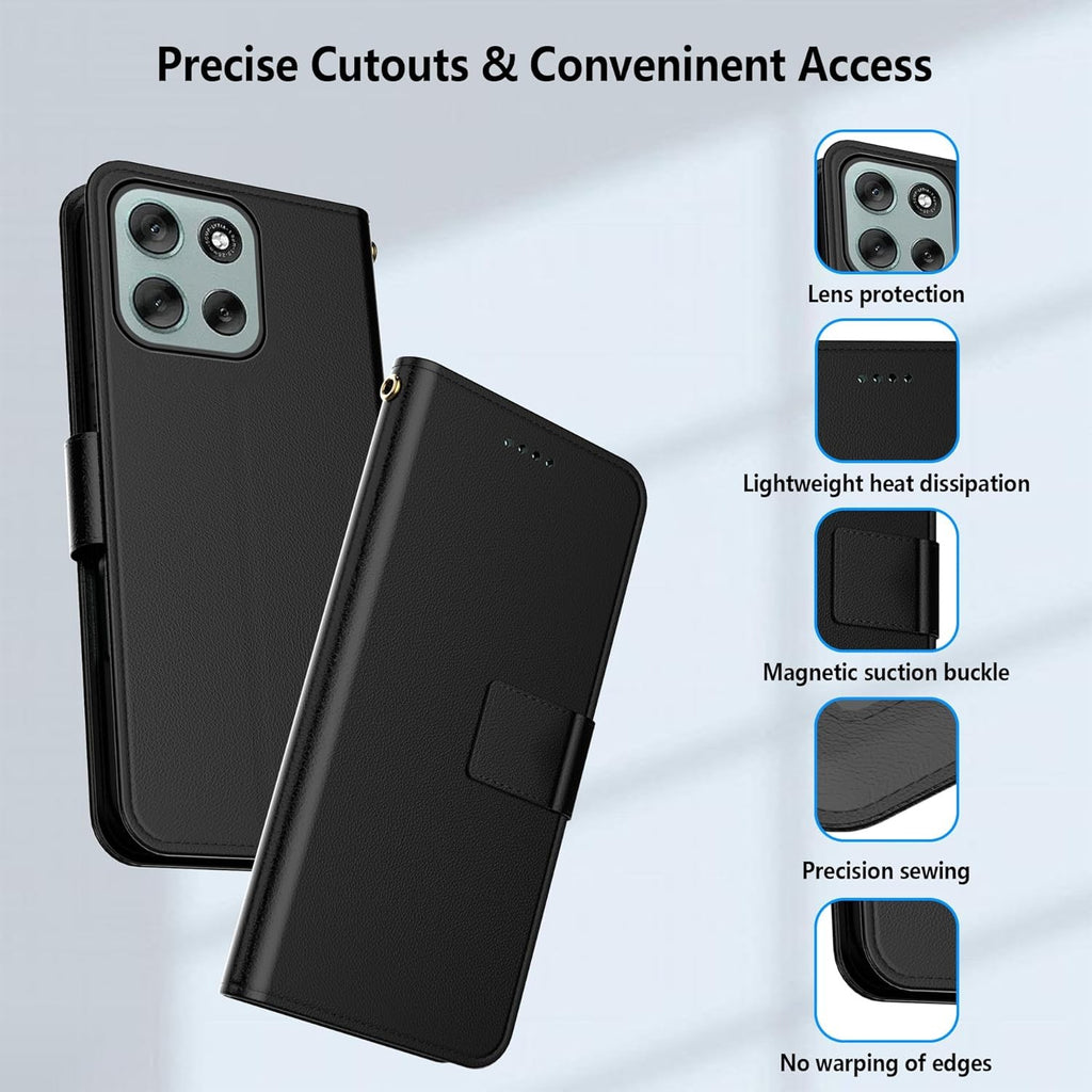 For Motorola Moto G86 5G Phone Case Leather Flip Shockproof Wallet Book Cover