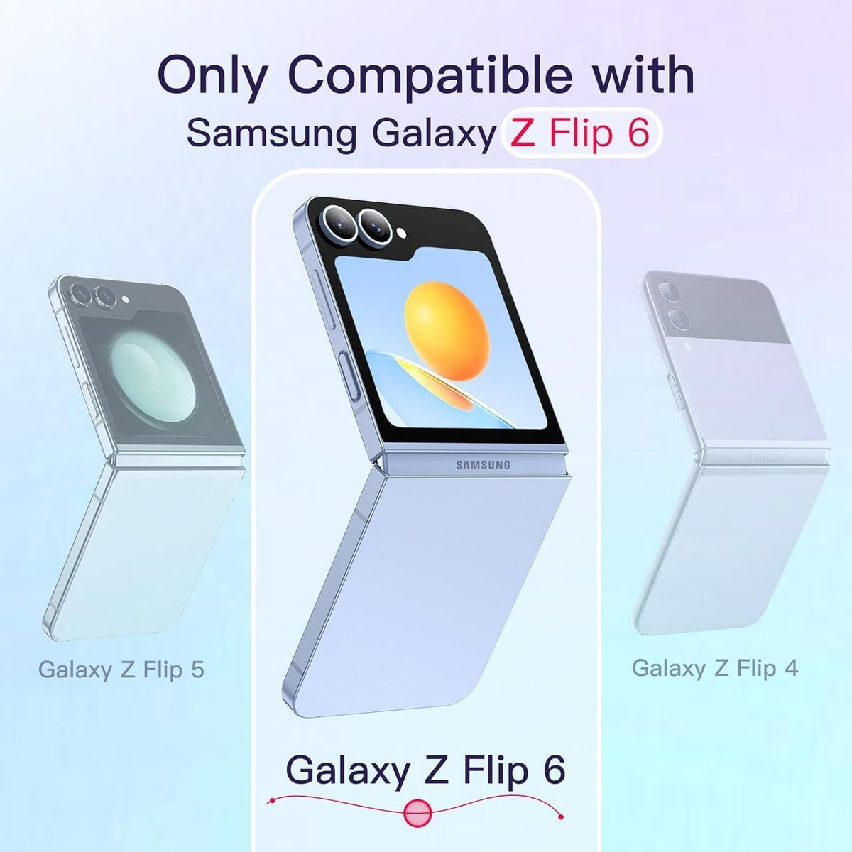 Z Flip screen protector case friendly