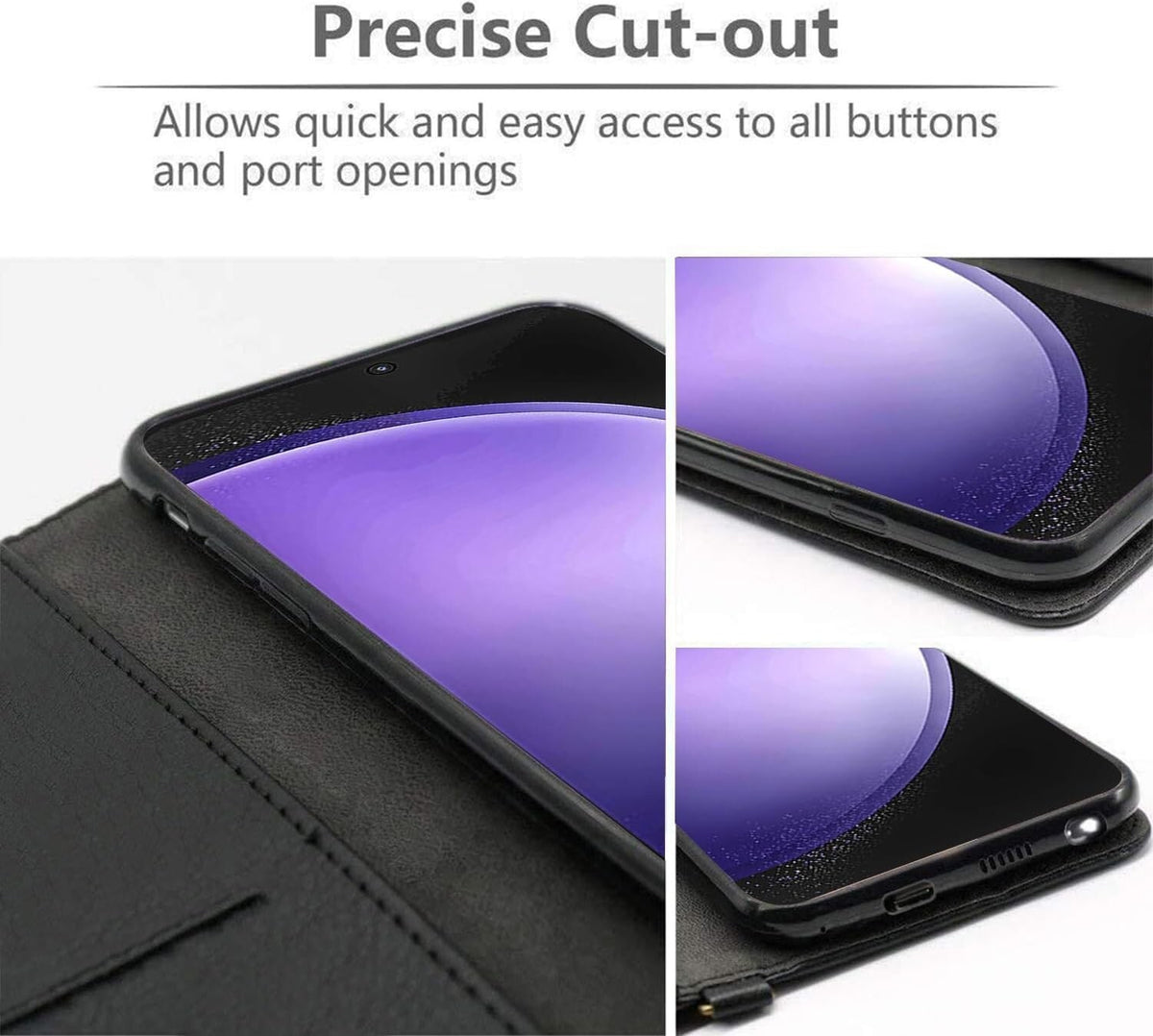 For Samsung A25 5G Galaxy A25 Phone Cover Leather Flip TPU Card Wallet Book Case