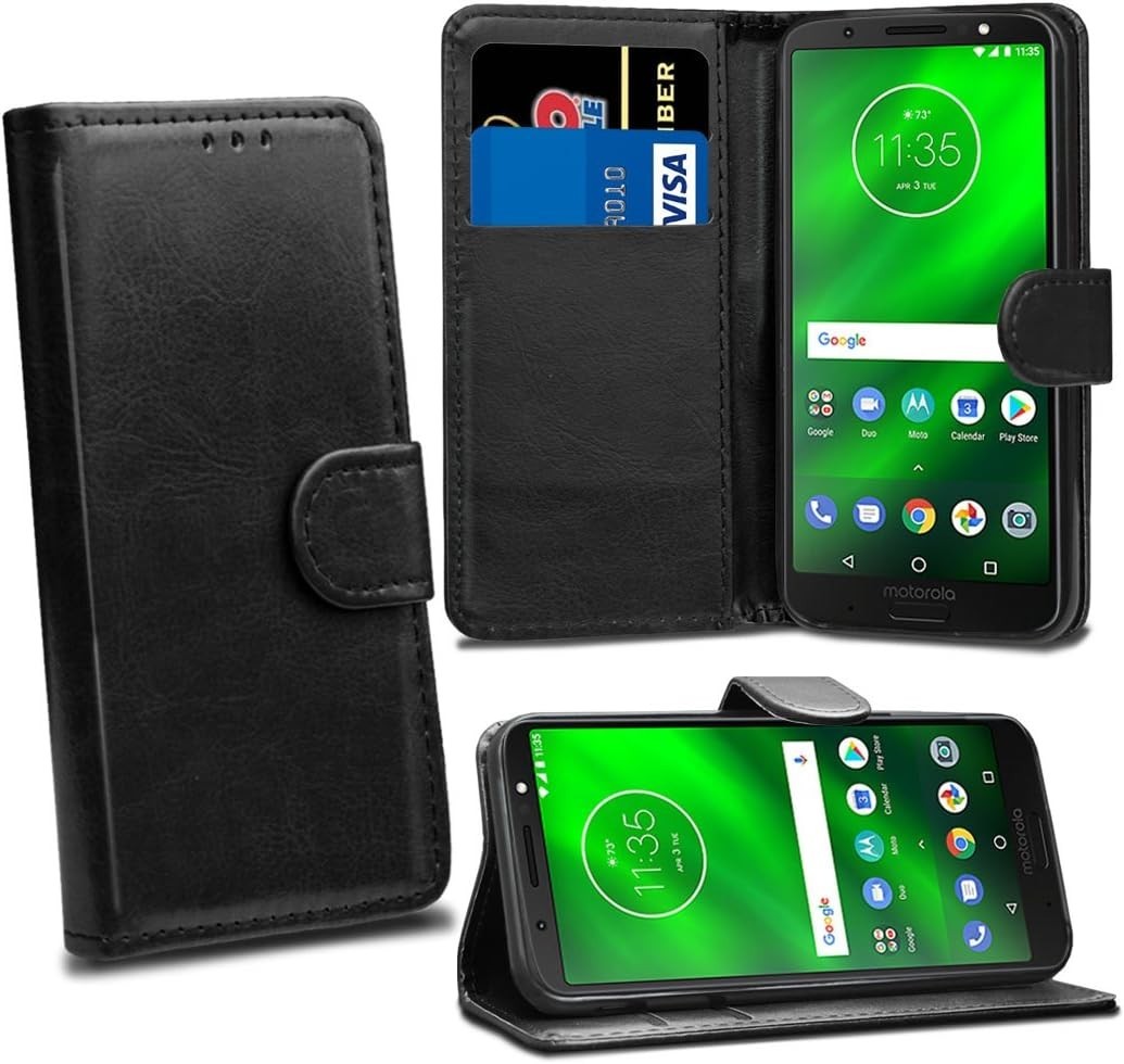 Wallet Case Card Slot Cover for Motorola Moto G6 Phone Case PU Leather
