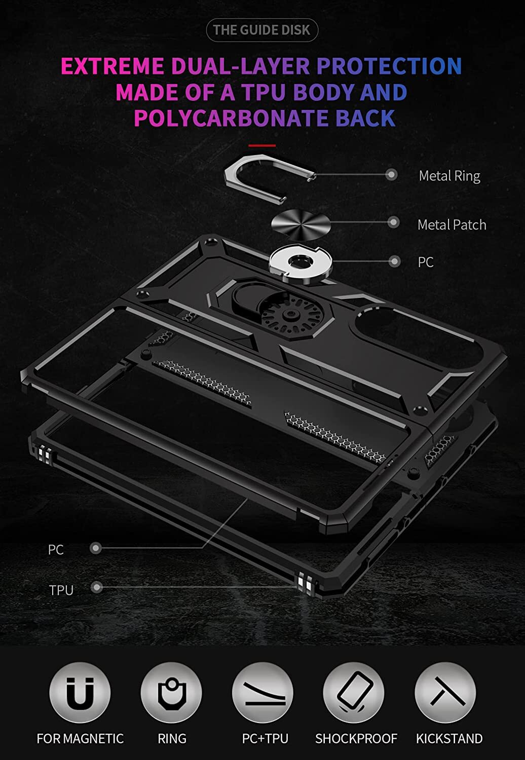 Bumper Armor Case For Samsung Galaxy Z Fold 4 3 5 Shockproof Stand Rugged Cover