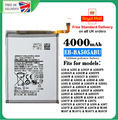 Samsung Galaxy A50 A30 A20 battery EB-BA505ABU