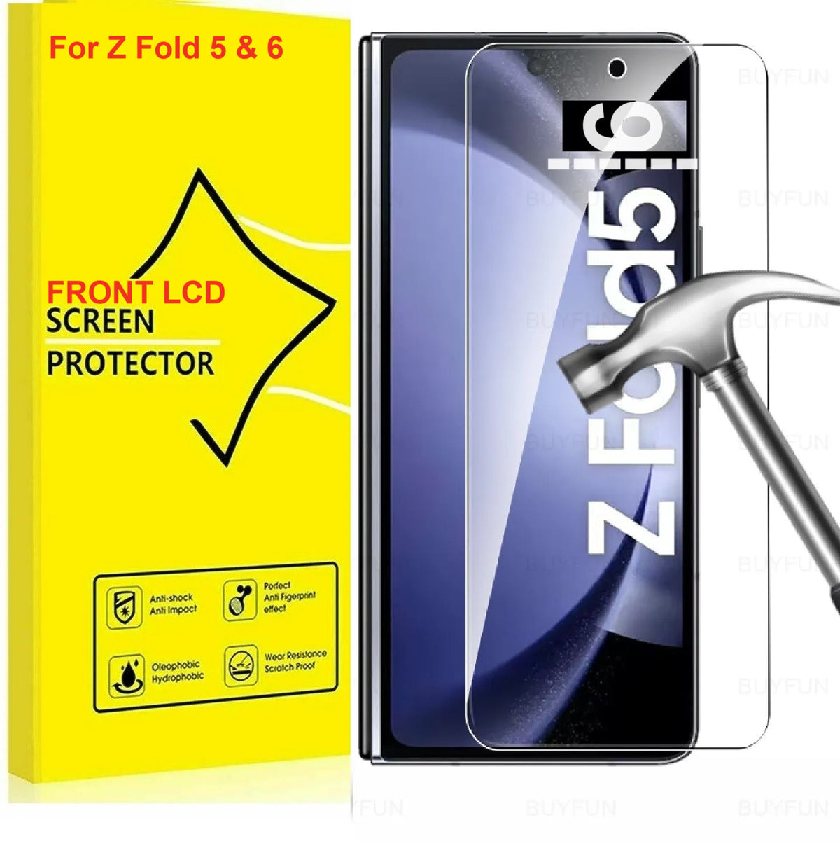 For Samsung Galaxy Z Fold 5 / Z Fold 6 Screen Protector Tempered Glass