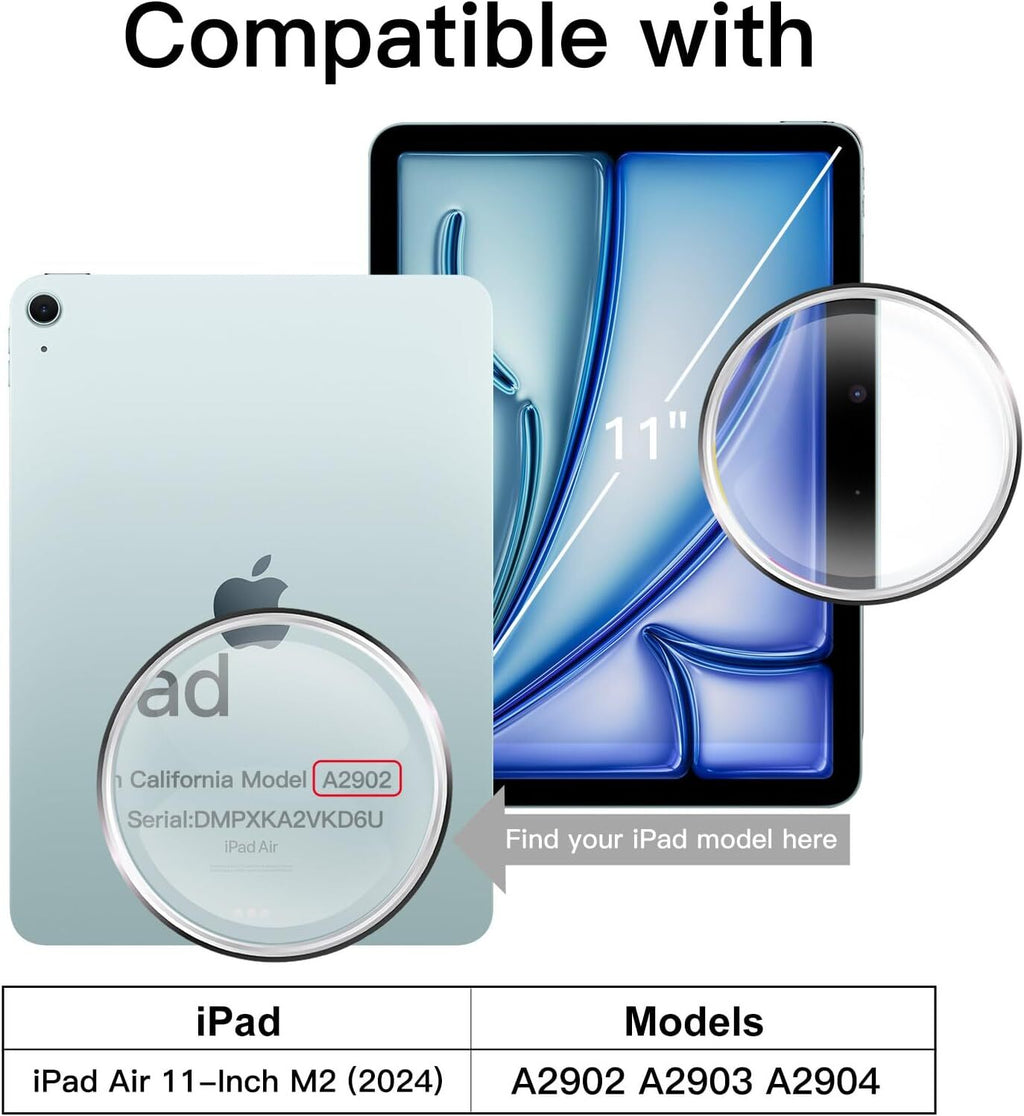 For iPad Air 11-Inch M2 (2024) Tempered Glass Screen Protector for iPad Air 11
