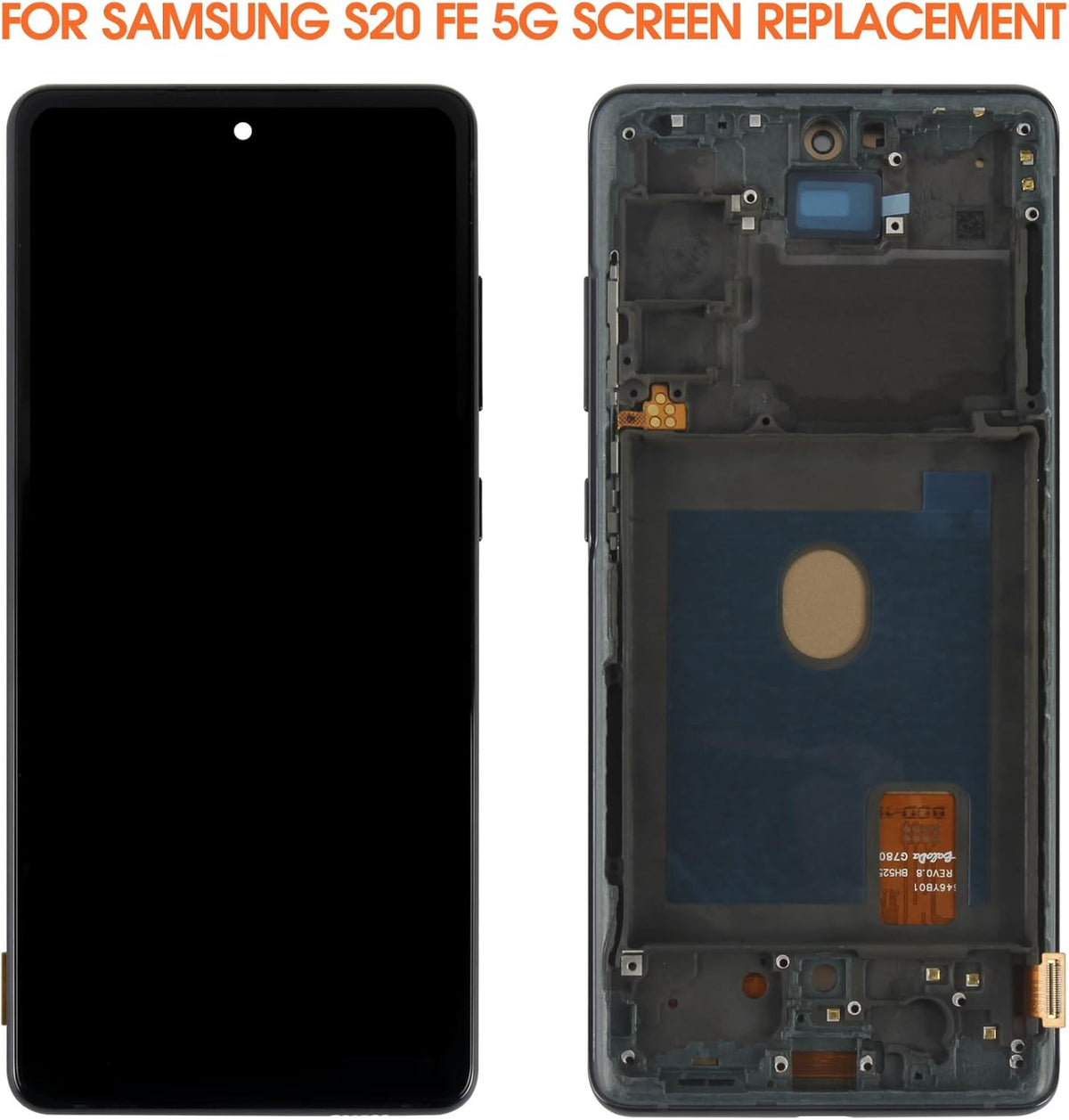 Samsung Galaxy S20 FE SM-G780/G781 OLED LCD Screen Display Touch Digitizer+Frame