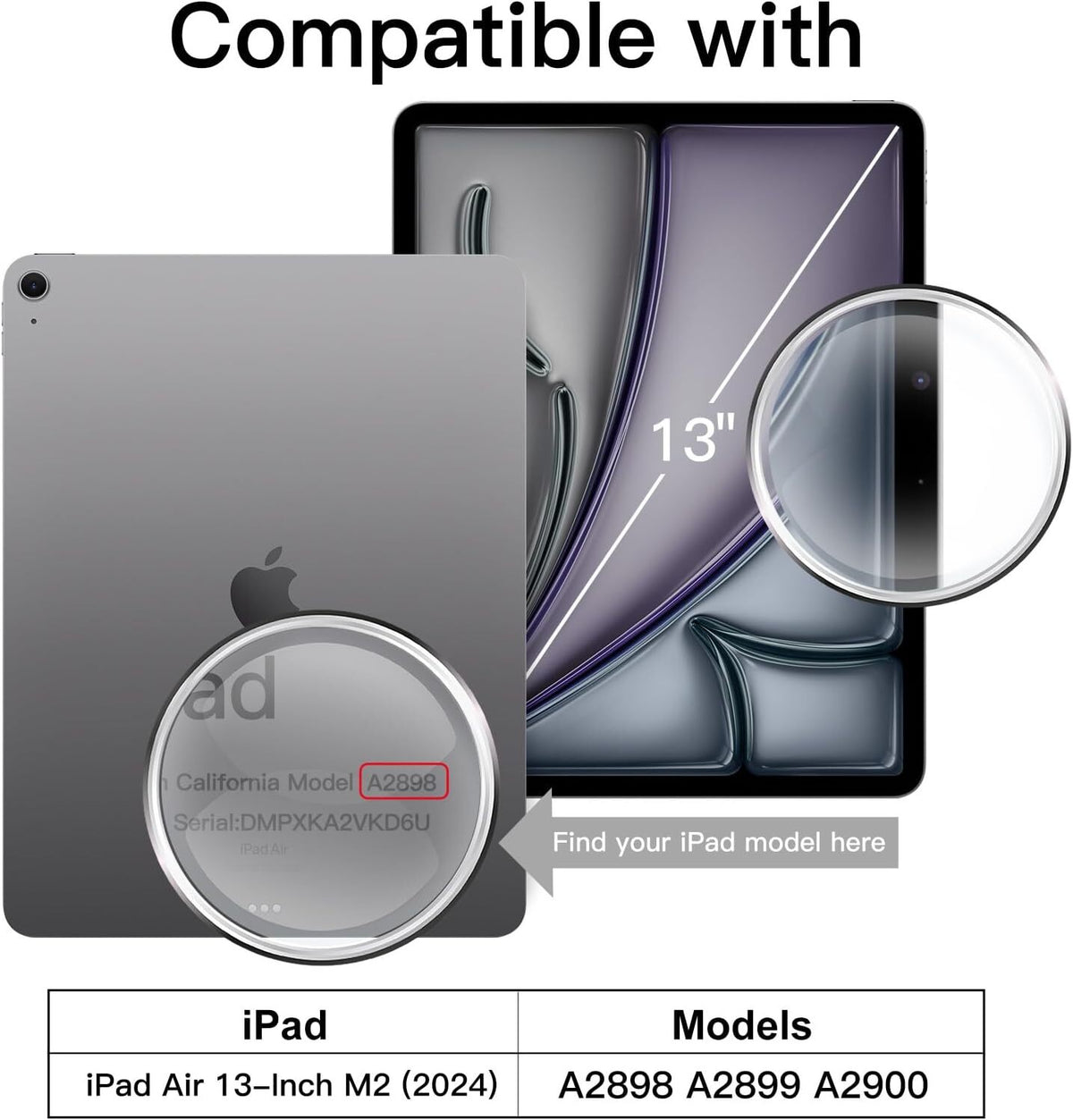 For iPad Air 13-Inch M2 (2024) Tempered Glass Screen Protector for iPad Air 13