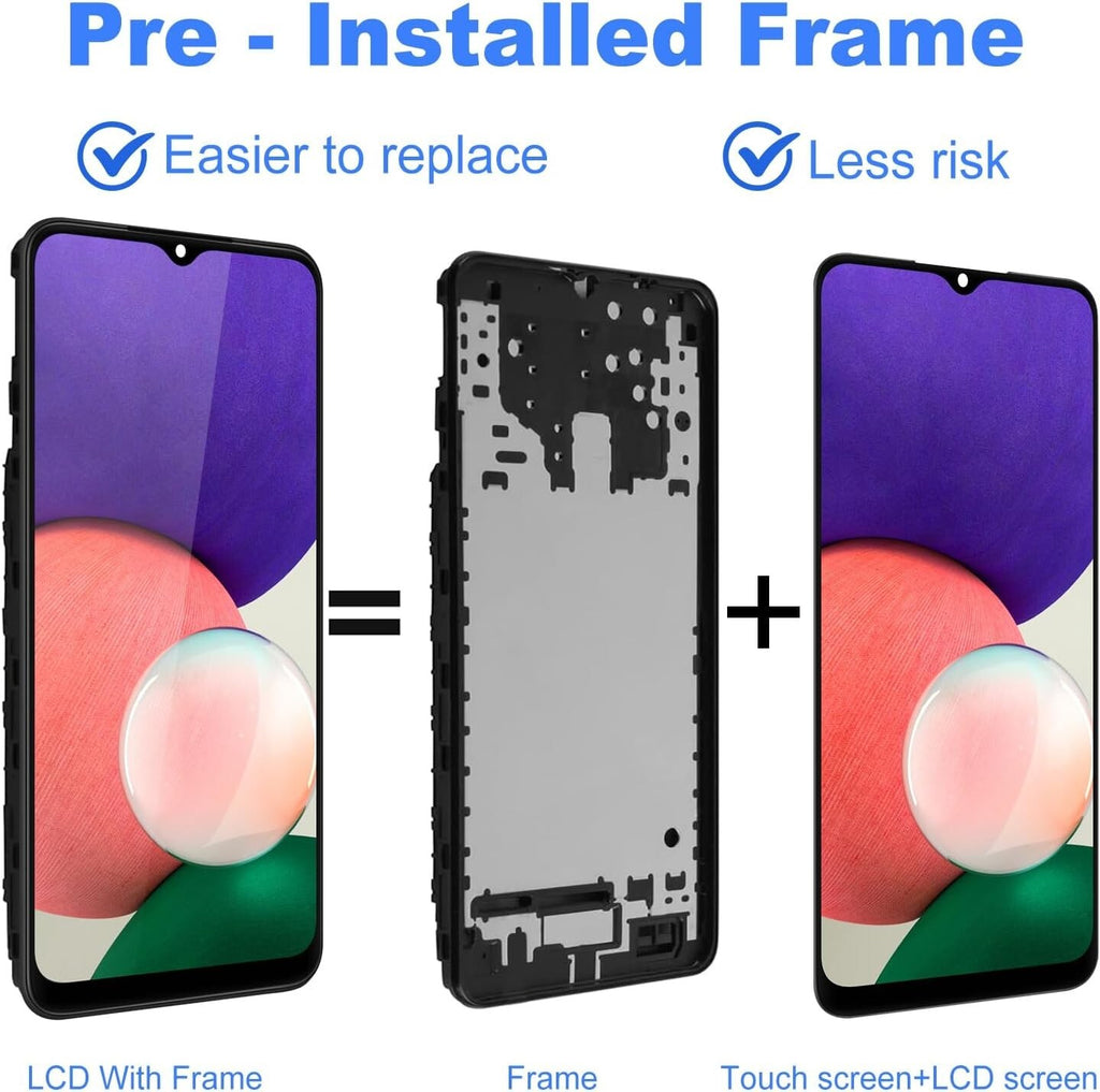 For Samsung Galaxy A22 5G SM-A226B/DSN LCD Display Screen Replacement+Frame OEM