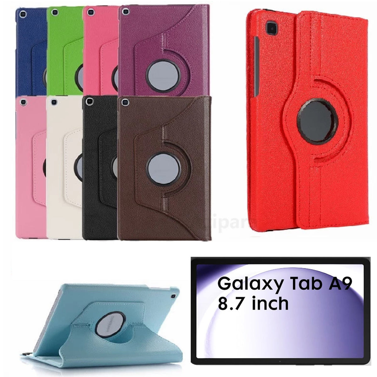 for Samsung Galaxy Tab A9 8.7" SM-X110 X115 X116 Leather Flip Case Stand Cover