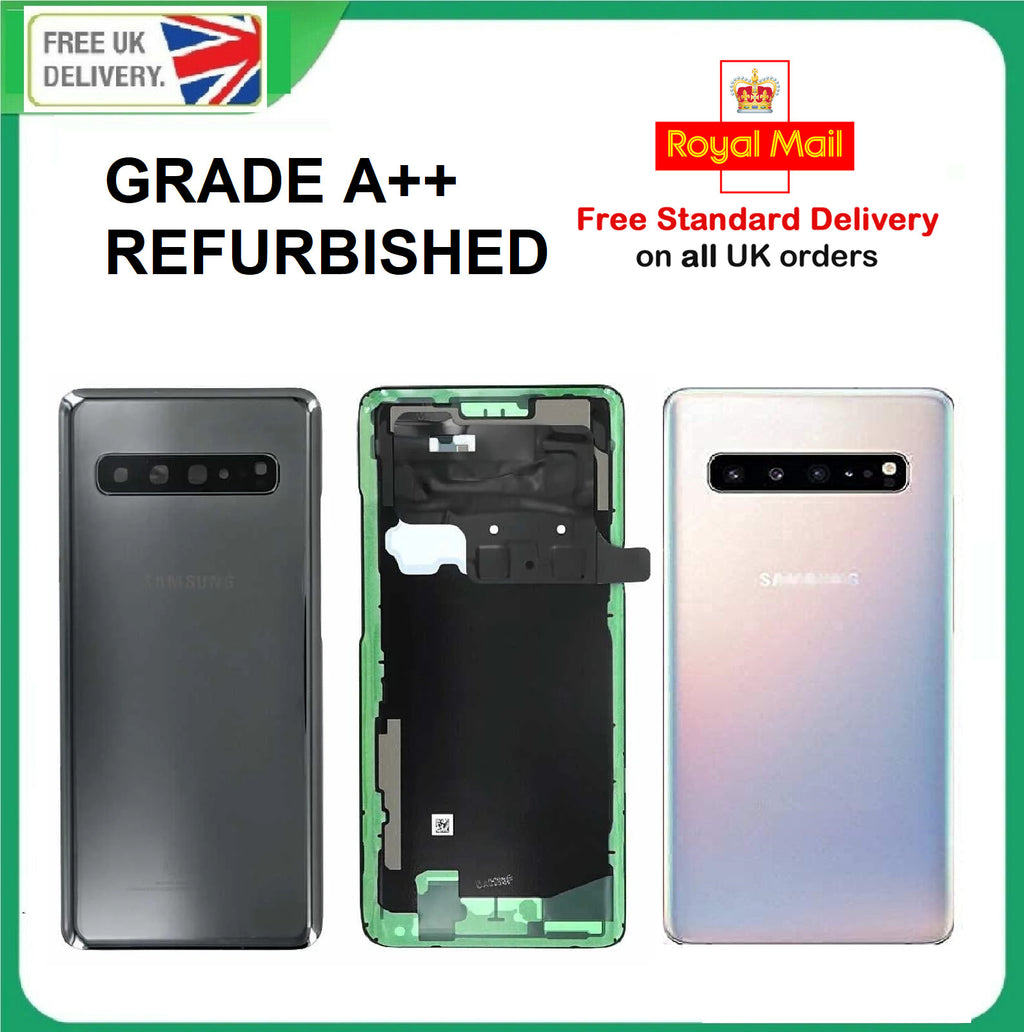 For Samsung Galaxy S10 5G G977B Rear Back Glass Battery Cover Camera LENS UK
