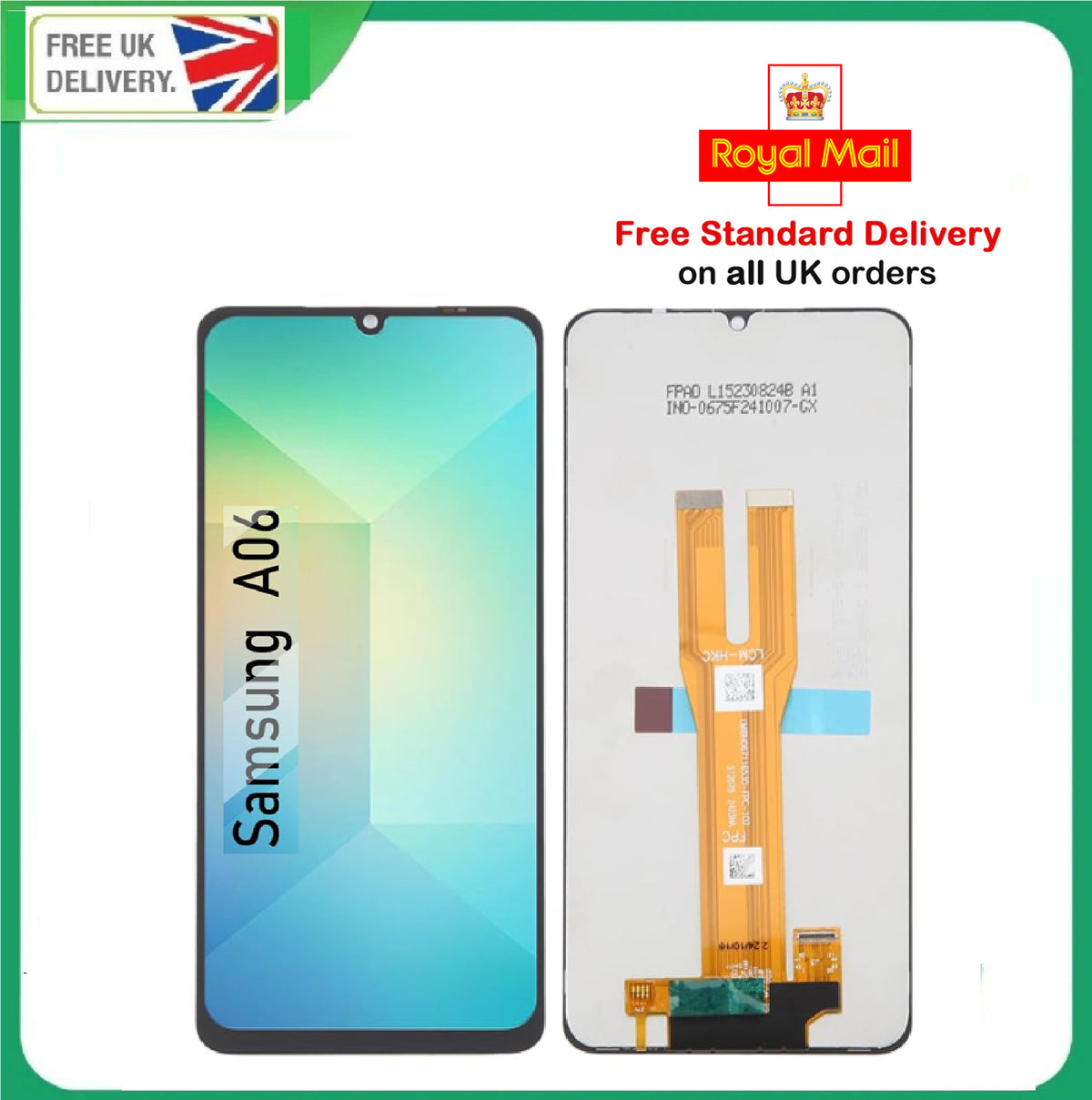 For Samsung Galaxy A06 SM-A065 Replacement LCD Display Screen Touch Digitizer