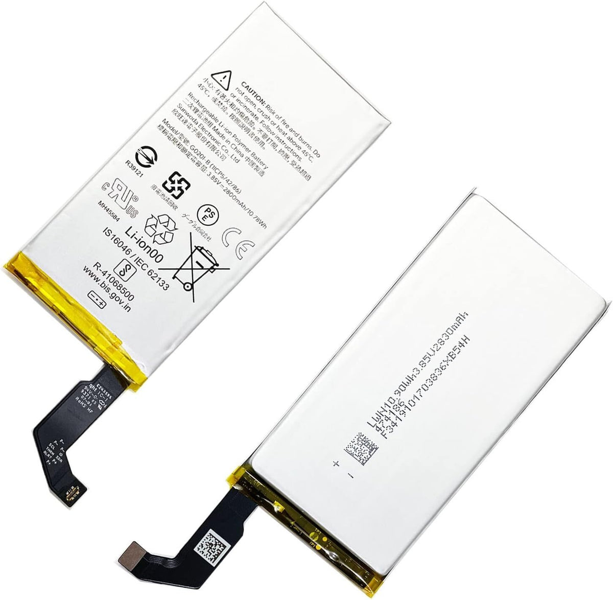 For Google Pixel 4 Battery 2800mAh G020I G020I-B G020M G020I GA011