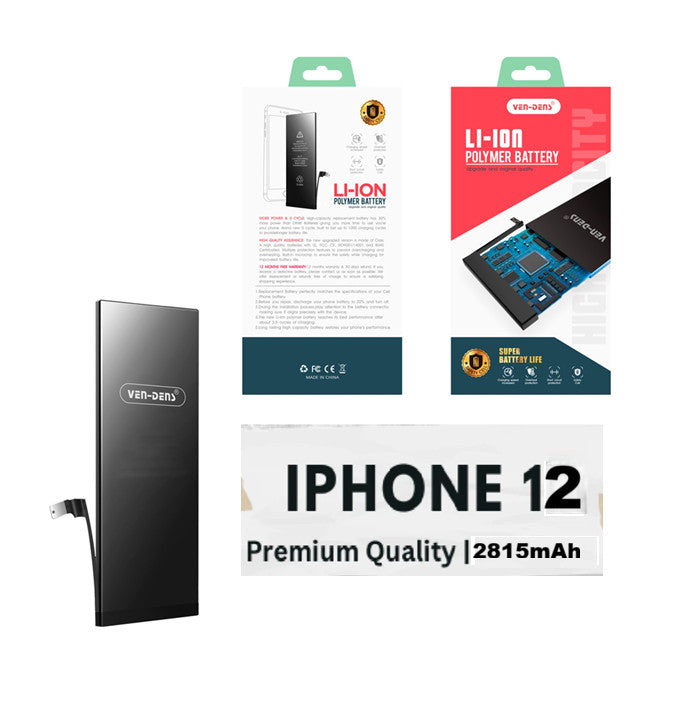 For iPhone 12 12 Pro Replacement Battery Premium Quality 2815MAH with Adhesive