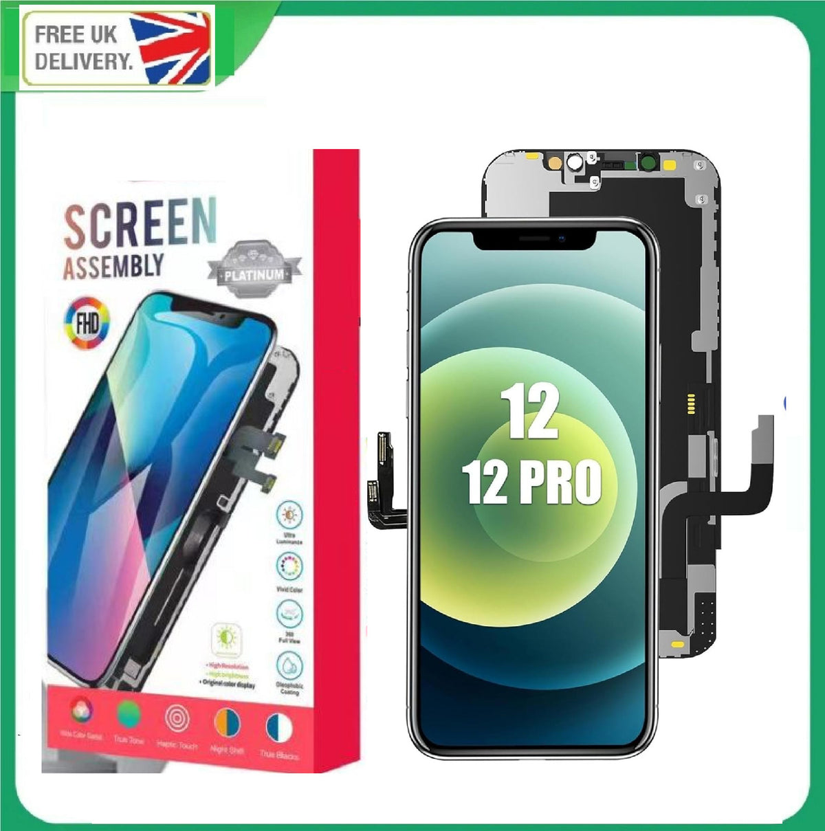 NEW iPhone 12 Pro Retina Incell LCD Display Touch Screen Digitiser Replacement