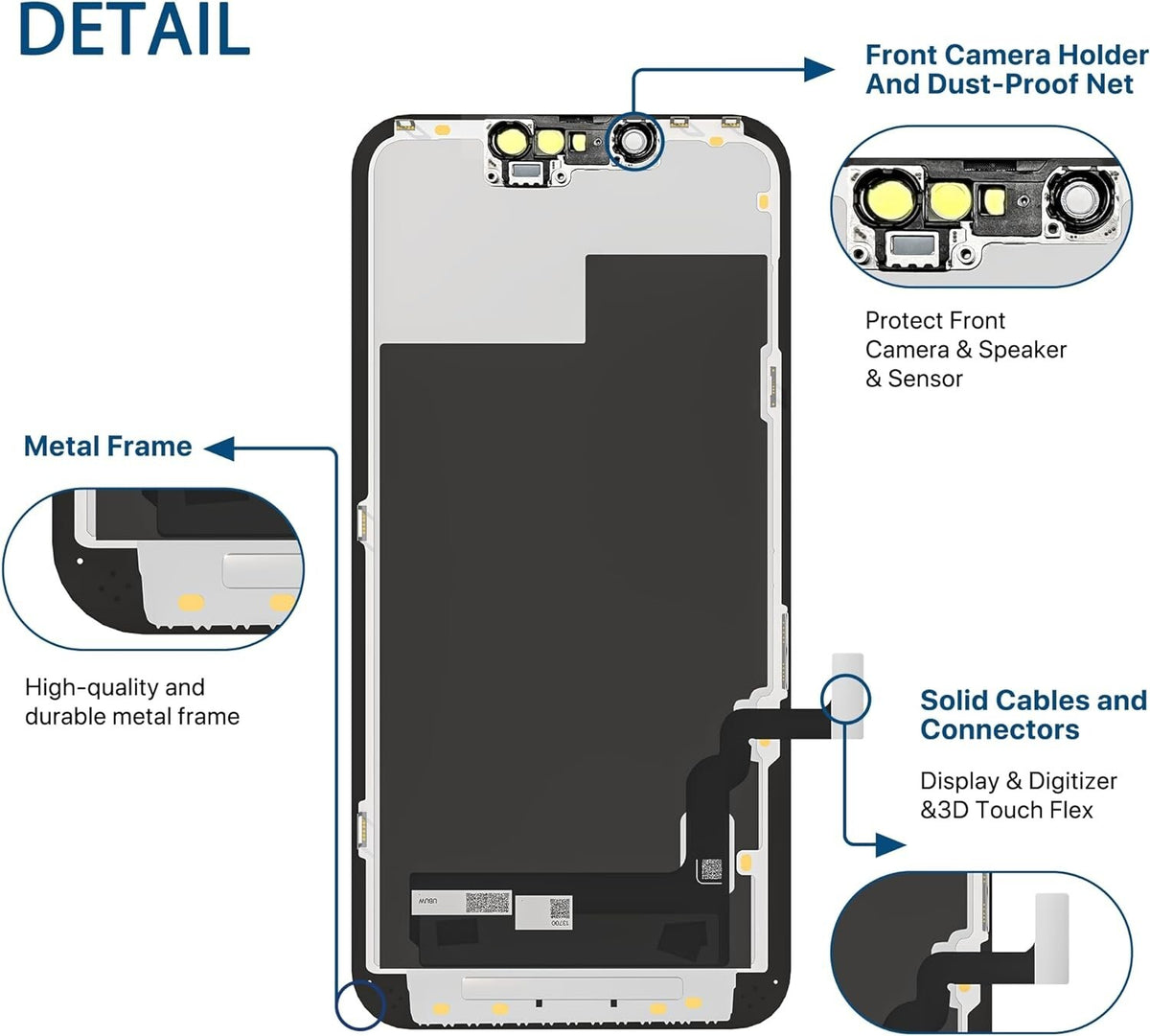 NEW iPhone 13 Retina Incell LCD Display Touch Screen Digitiser Replacement