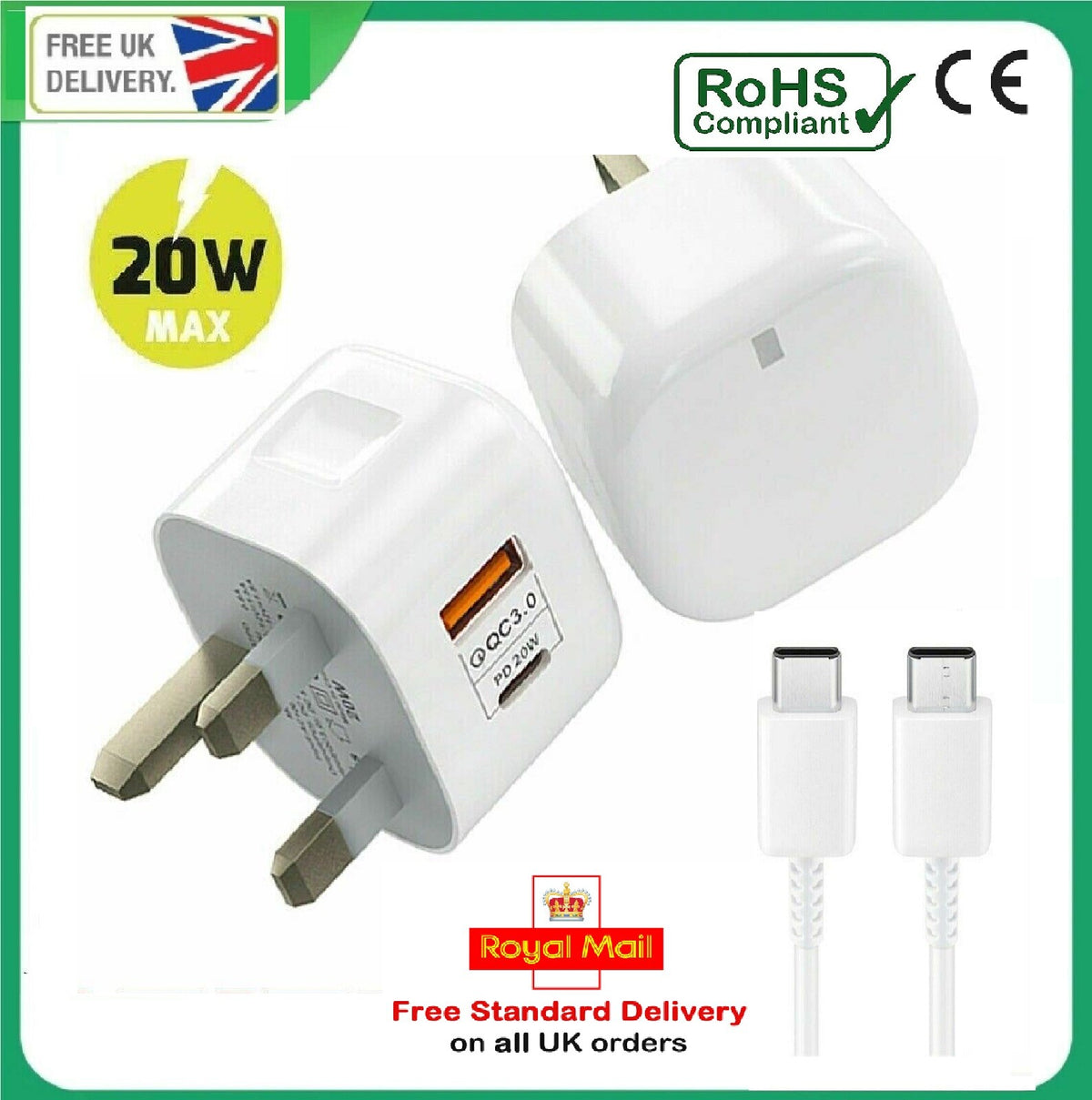 For Honor Magic 5, 70, 90, Lite X6A X7A Super Fast Charger Cable PD 20W Charging