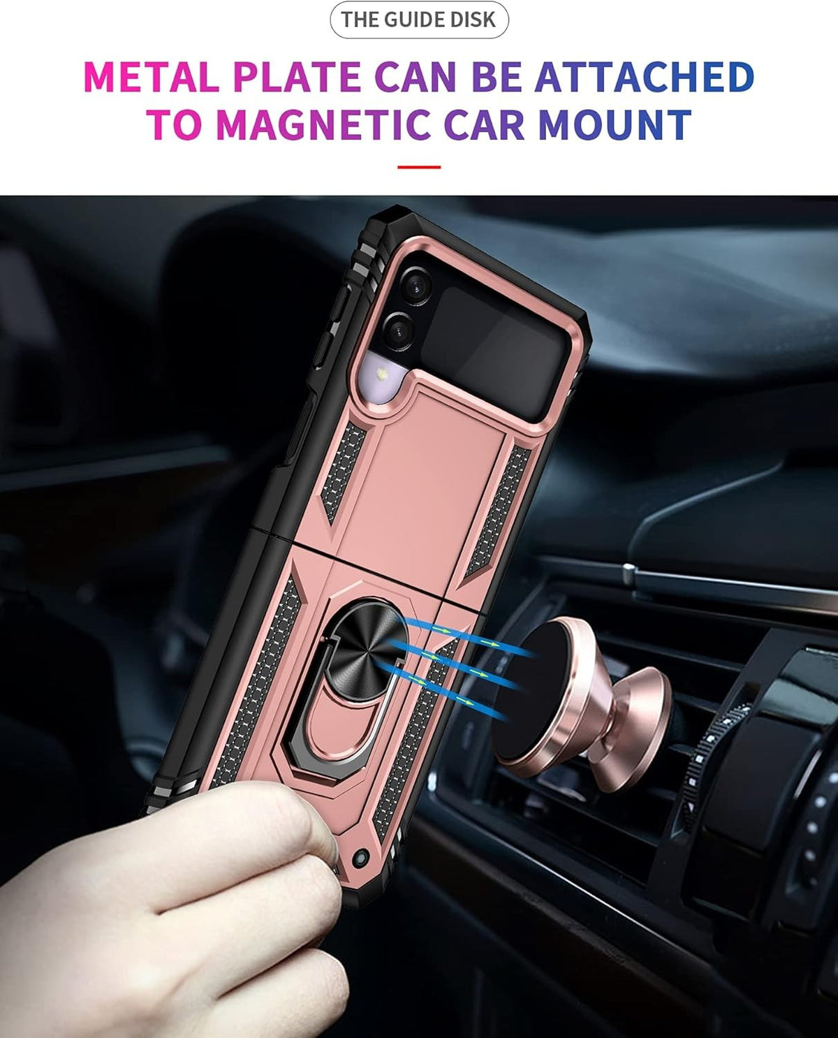 Case For Samsung Galaxy Z Flip 4 3 Shockproof Slim Ring Armor Case Z Flip 4 3
