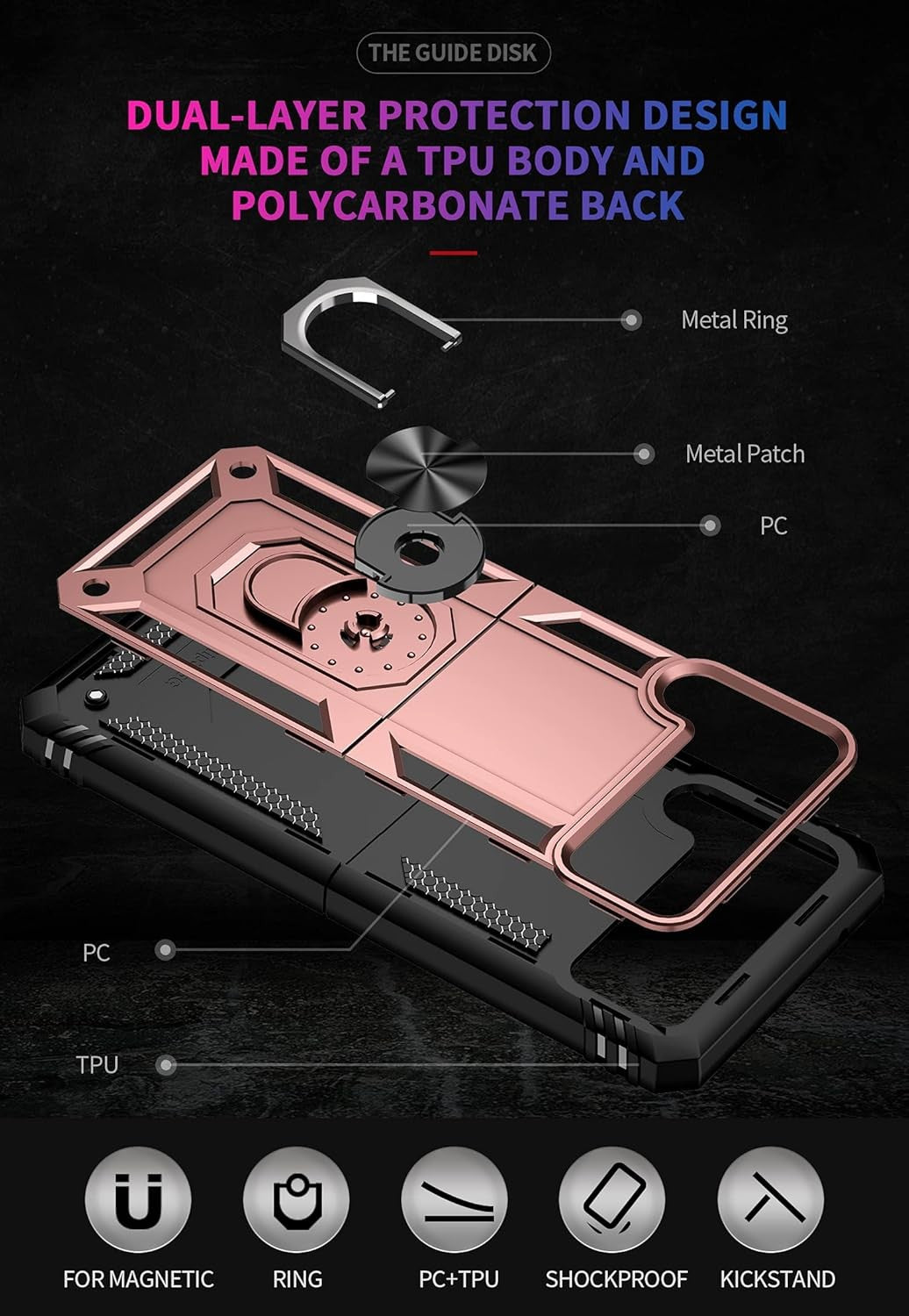 Case For Samsung Galaxy Z Flip 4 3 Shockproof Slim Ring Armor Case Z Flip 4 3