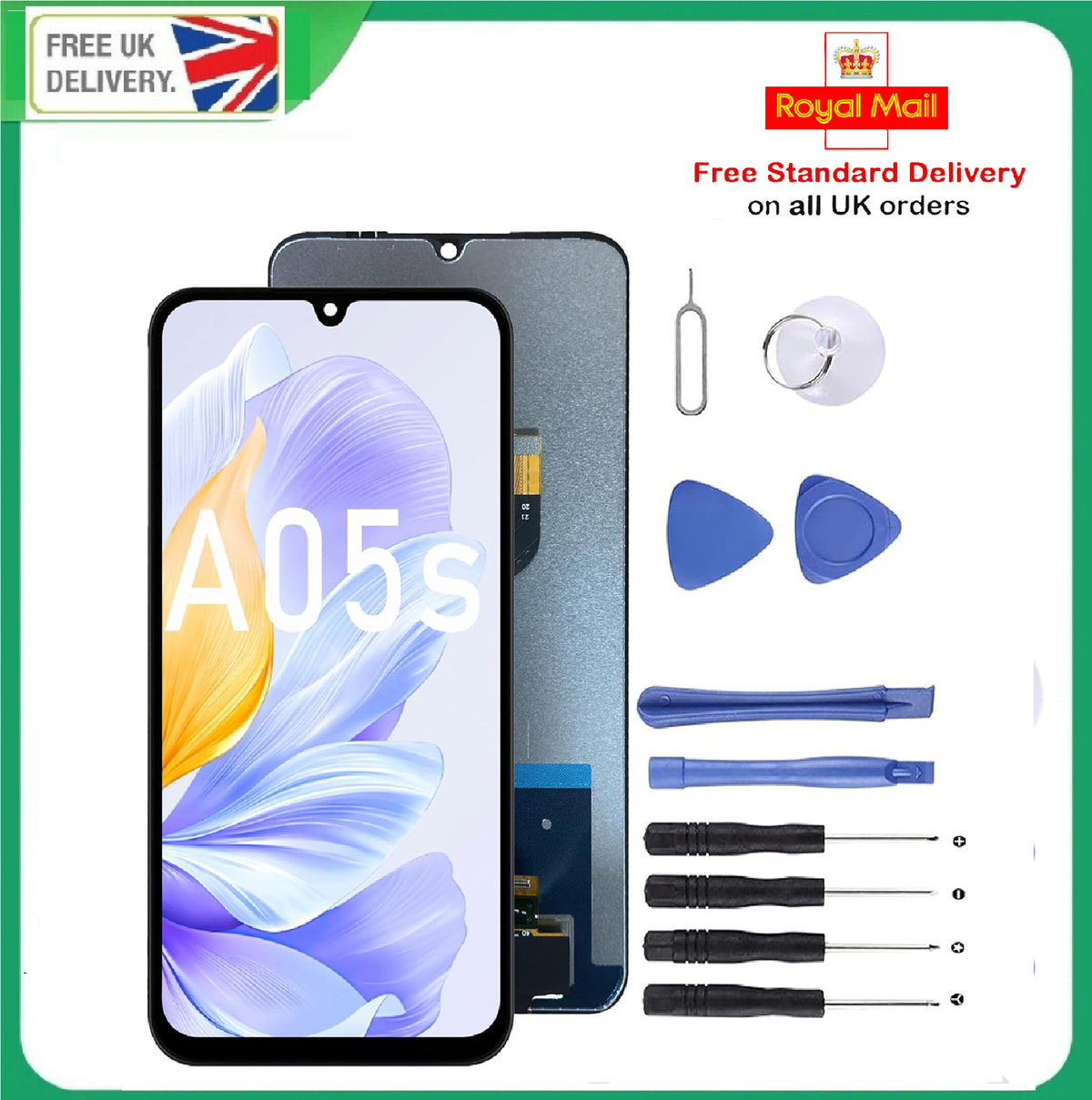 For Samsung Galaxy A05s SM-A057F LCD Screen Digitizer Full Assembly Replacement