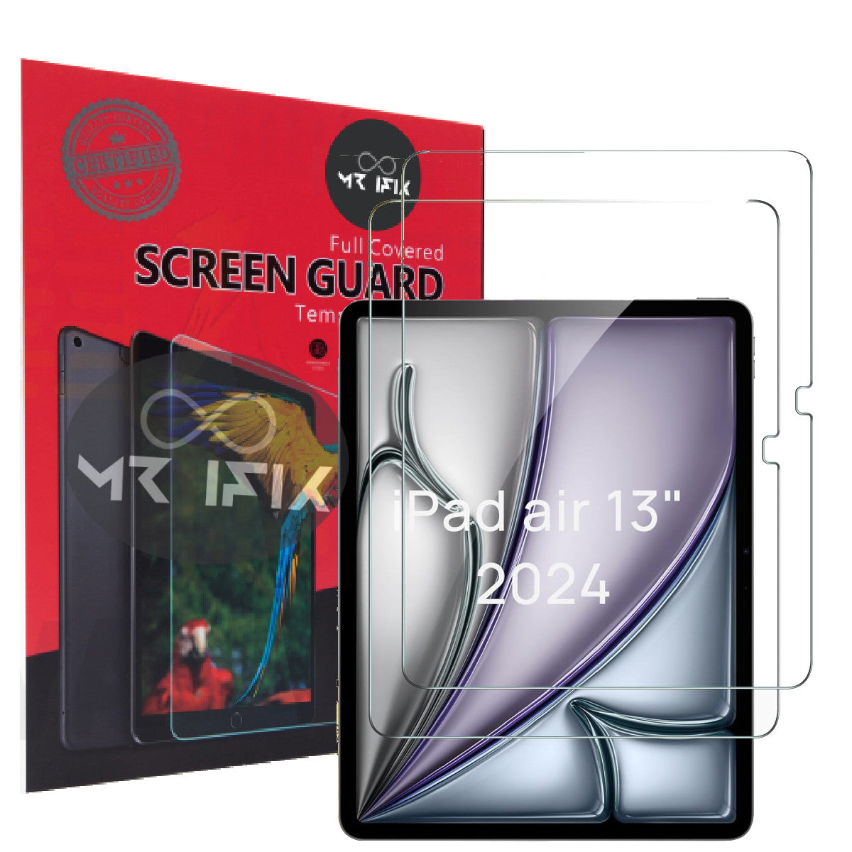 For iPad Air 13-Inch M2 (2024) Tempered Glass Screen Protector for iPad Air 13
