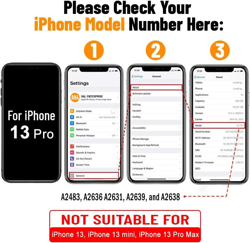 120HZ Soft OLED For iPhone 13 Pro Screen Replacement Display with Repair Kit