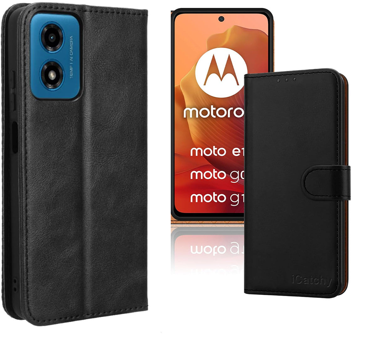 For Motorola G05 E15 Case Leather Flip Slim Wallet Book Phone Cover Moto G15 E15