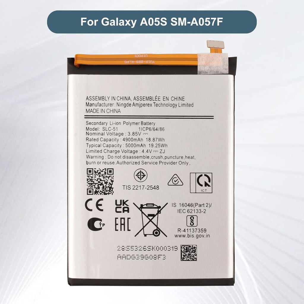 For Samsung Galaxy A05S A057F A05S SM-A057F Battery SLC-51 A05s 5000mAh