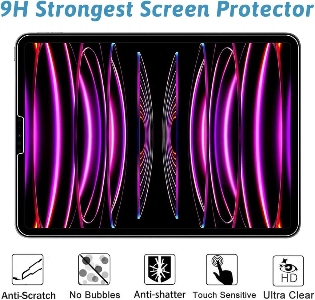 Tempered Glass Screen Protector For iPad Pro 11 Inch 1st 2nd 3rd 4th Generation