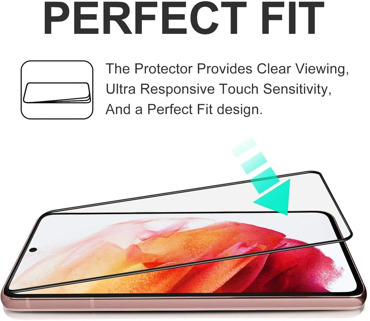 For Samsung Galaxy S24 S23 S22 Plus Full Cover Tempered Glass Screen Protector