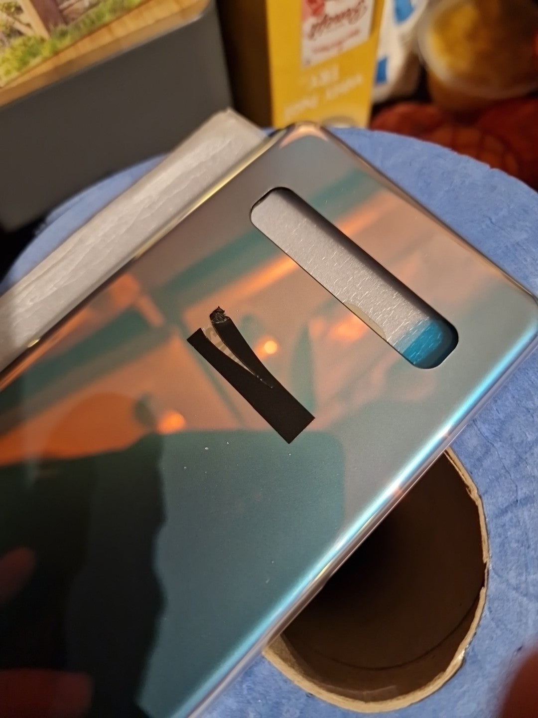 For Samsung Galaxy S10 5G G977B Rear Back Glass Battery Cover Camera LENS UK