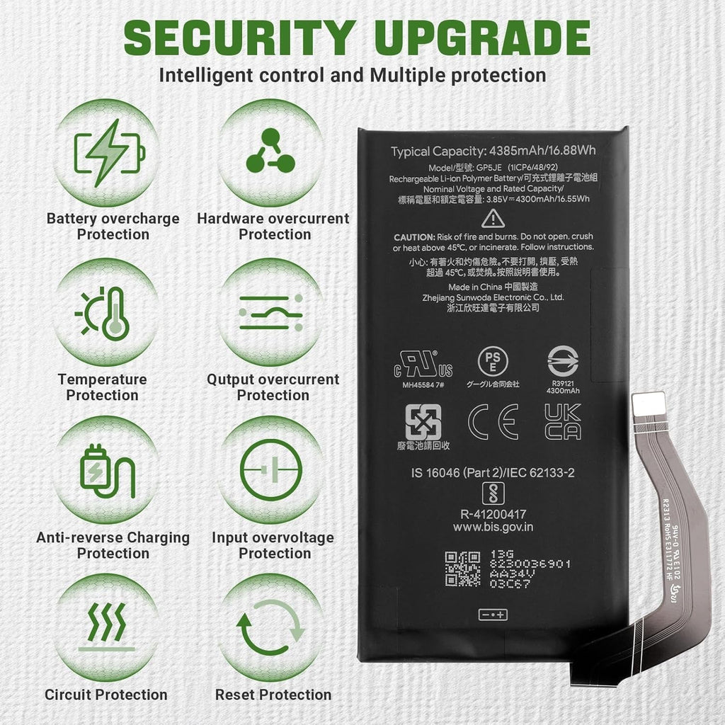 FOR GOOGLE PIXEL 7A BATTERY 4385mAh GP5JE OEM UK REPLACMENT BATTERY+ ADHESIVE