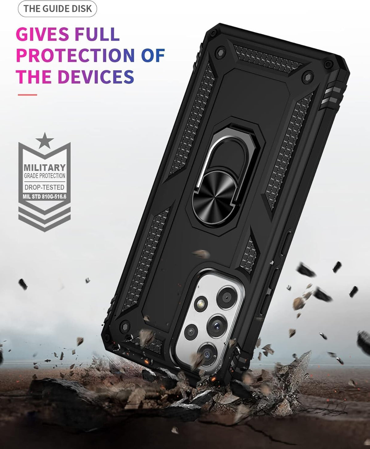 Case For Samsung Galaxy A21S RING ARMOUR CASE Stand Phone Cover Ring Case