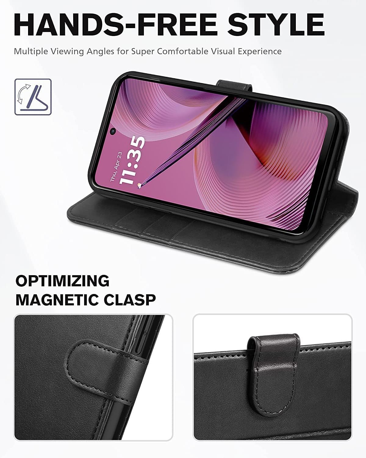 For Motorola Moto G86 5G Phone Case Leather Flip Shockproof Wallet Book Cover