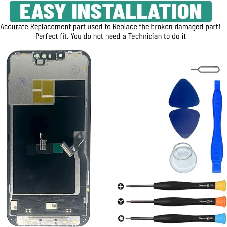 120HZ Soft OLED For iPhone 13 Pro Screen Replacement Display with Repair Kit